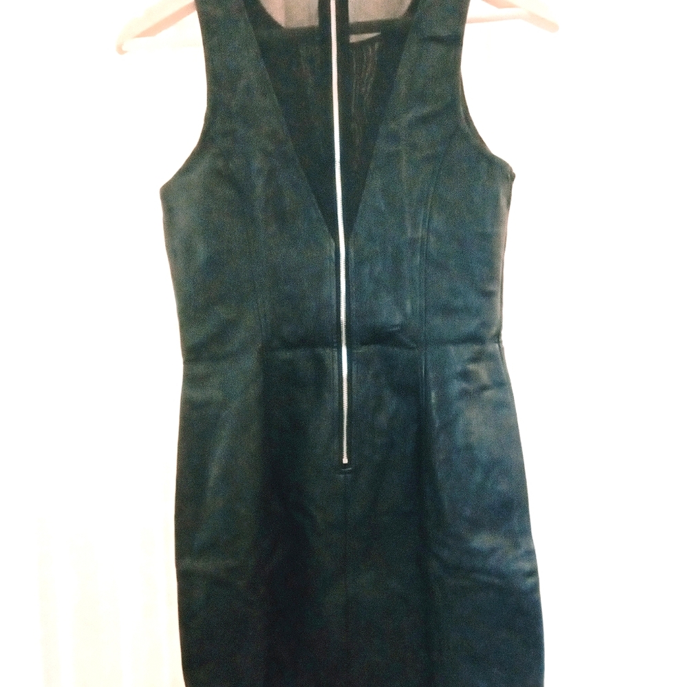 Black Leatherette Party Dress